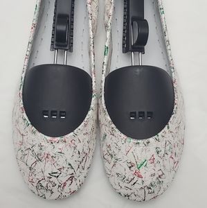 EUC custom Christmas Tinsel tieks size 8